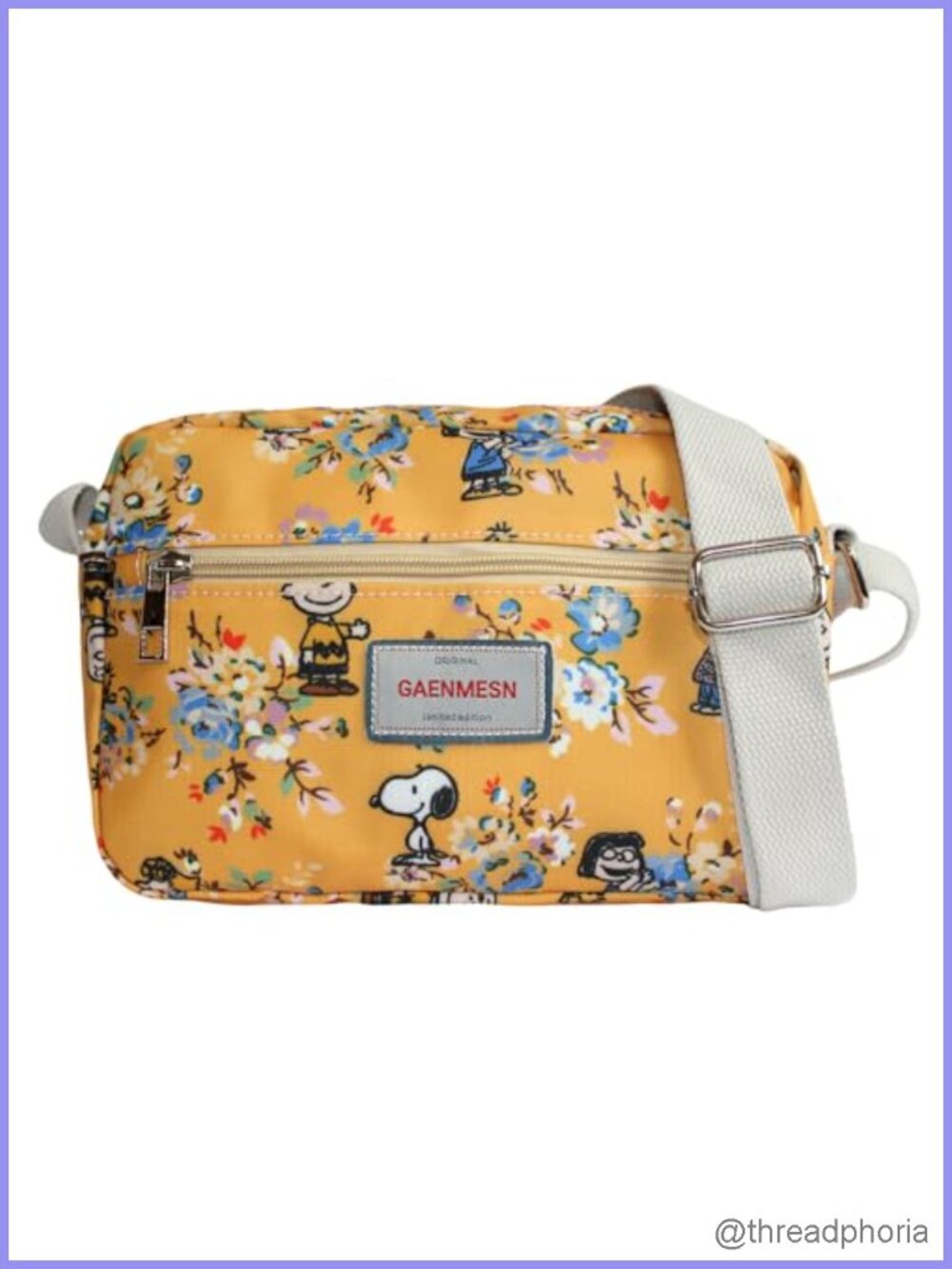 Lightweight Mini Crossbody Bag for Women Travel Shoulder Purse with Floral Print